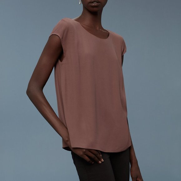 Aritzia Wilfred Free Juliger Short Sleeve Blouse - Picture 1 of 10